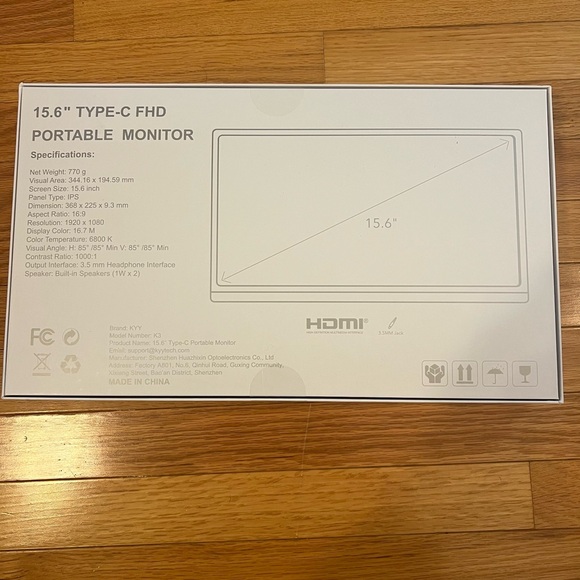 KYY Portable Monitor with HDMI - Picture 4 of 4